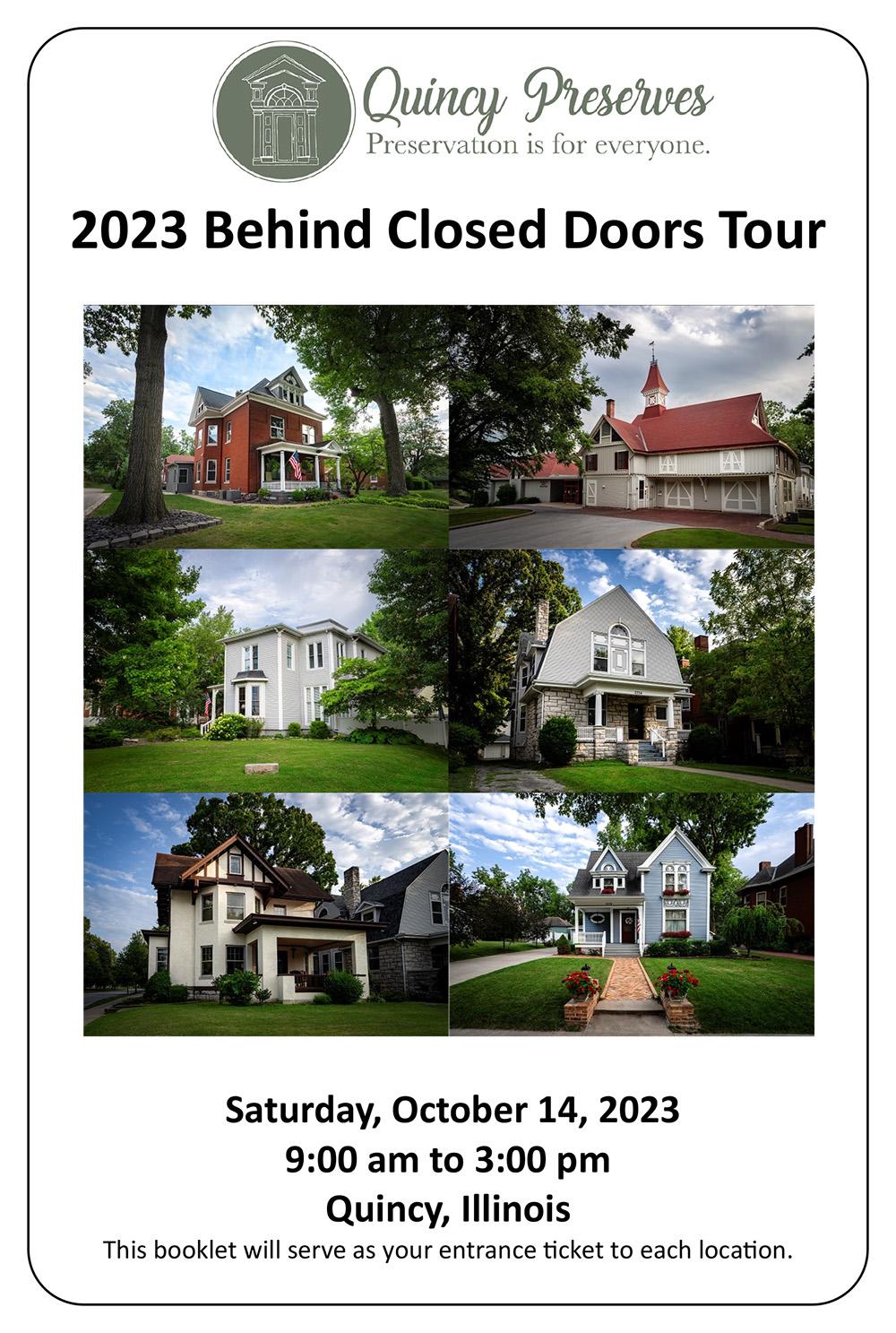 View 2023 Behind Closed Doors Tour Booklet