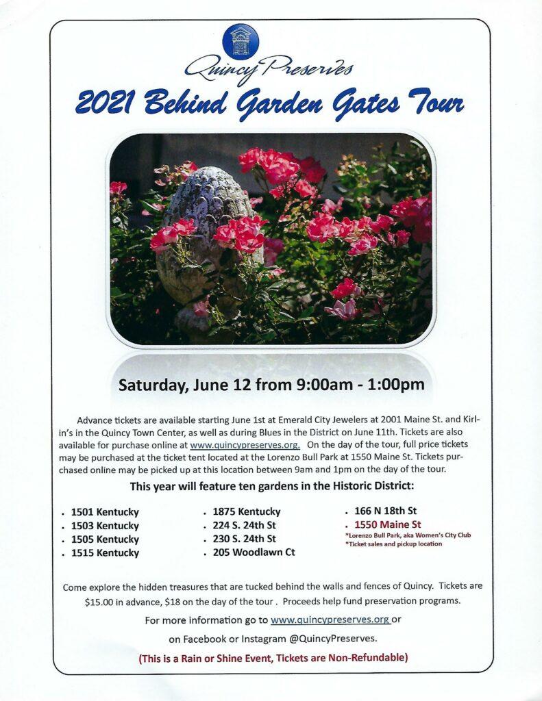 2021 Behind the Garden Gate Tour